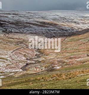 Une scène de vin dans les Hudes Hope, élevée dans les Pennines du Nord AONB près de Middleton à Teesdale. Banque D'Images