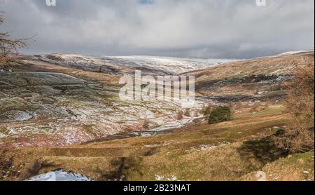 Une scène de vin dans la vallée de Hudes Hope, élevée dans les Pennines du Nord AONB près de Middleton à Teesdale. Banque D'Images