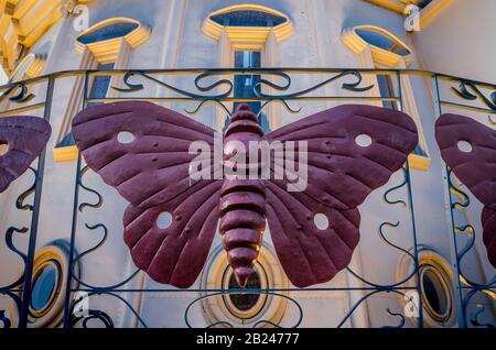 Casa de las Mariposas, Puerta de Purchena, Almeria, Andalousie, Espagne Banque D'Images