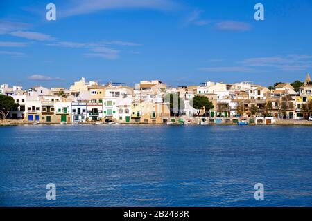 Portocolom, centre-ville historique, région de Migjorn, Majorque, Iles Baléares, Espagne Banque D'Images