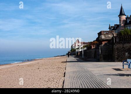 France, Normandie, Blonville-Sur-Mer Banque D'Images