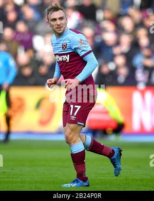 Jarrod Bowen, de West Ham United, en action lors du match de la Premier League au stade de Londres. Banque D'Images