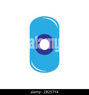 vecteur de conception de brillance de forme de capsule Illustration de Vecteur