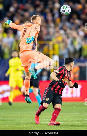 Nashville, États-Unis. 29 février 2020. Nashville SC Joe Willis (1) pendant le match de football MLS entre Atlanta United et Nashville SC au stade Nissan le samedi 29 février 2020 à Nashville, TN. Crédit : Cal Sport Media/Alay Live News Banque D'Images