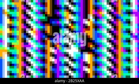 Ecran pixel, fond de fossé, texture de vecteur de bruit, conception numérique abstraite Illustration de Vecteur