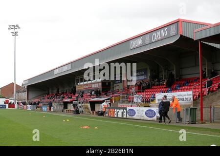 Vue générale du stand principal pendant Dagenham & Redbridge vs Solihull Maures, ballon de football de la Ligue nationale de Vanarama au Chigwell Construction Stadium o Banque D'Images