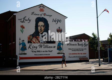 Le prince William III murale, Sandy Row, Belfast, Irlande du Nord/ Nordirland (nur für redaktionelle Verwendung. Keine Werbung. Referenzdatenbank http : Banque D'Images