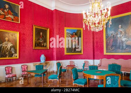 Chambord, France - 14 novembre 2018 : salon de la Compagnie du château de Chambord Banque D'Images