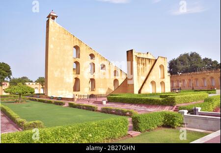 Jaipur's Jantar Mantar vue intérieure Banque D'Images