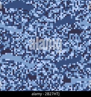 Motif coloré sans couture camouflage pixels. Texture hiver. Illustration vectorielle plate simple. Pour la conception de tissu, papier d'emballage, couvertures, Web sit Illustration de Vecteur