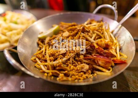 Cuisine Malaisienne, Mee Goreng Banque D'Images