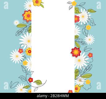 Motif graphique de printemps fleuri avec fleurs Colorées . peut être utilisé pour les cartes de vœux, les tee-shirts promotionnels, les bannières imprimées, les affiches, les modèles de design de couverture Illustration de Vecteur