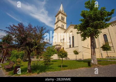 Église Médiévale D'Upland, Sighisoara, Roumanie Banque D'Images