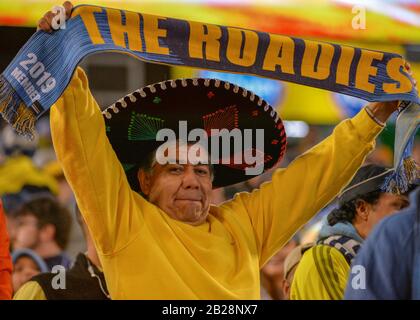 Nashville, TN, États-Unis. 29 février 2020. Un fan de Nashville Soccer pendant le match MLS entre Atlanta United et Nashville SC au Nissan Stadium de Nashville, TN. Kevin Langley/Sports South Media/Csm/Alay Live News Banque D'Images
