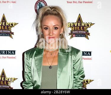 Pomona, Californie 29 février 2020. Nastia Liukin Est Présente Au Beverly Hills Dog Show Présenté Par Purina, Los Angeles County Fairplex, Pomona, Ca Le 29 Février 2020. Crédit: Priscilla Grant/Everett Collection/Alay Live News Banque D'Images