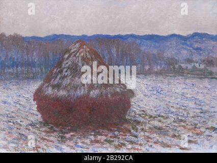 Pile de blé (1890) Peinture de Claude Monet - très haute résolution et image de qualité Banque D'Images