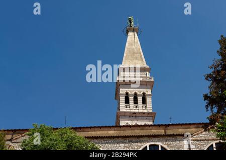 Rovinj : clocher de l'église de Sainte-euphémie, Istrie, Croatie Banque D'Images