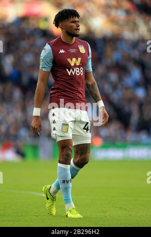 Londres, Royaume-Uni. 01 mars 2020. Tyrone Mings of Aston Villa donne sur. Match final de la coupe Carabao 2020, Aston Villa / Manchester City au stade Wembley à Londres le dimanche 1 mars 2020. Cette image ne peut être utilisée qu'à des fins éditoriales. Utilisation éditoriale uniquement, licence requise pour une utilisation commerciale. Aucune utilisation dans les Paris, les jeux ou une seule édition de club/ligue/joueur . pic par Steffan Bowen/Andrew Orchard sports photographie/Alay Live news crédit: Andrew Orchard sports photographie/Alay Live News Banque D'Images