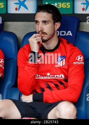 Barcelone, Espagne. 01 mars 2020. Sime Vrsaljko de l'Atletico de Madrid lors du match de Ligue entre le RCD Espanyol et l'Atletico de Madrid au stade du RCD le 01 mars 2020 à Barcelone, Espagne. Crédit: Dax/ESPA/Alay Live News Banque D'Images