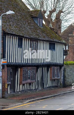 Westham EAST SUSSEX/UK - 1 mars : Maison Très ancienne à Westham, dans le East Sussex, le 1 mars 2020 Banque D'Images