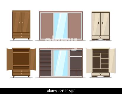 Armoire et penderie Illustration de Vecteur