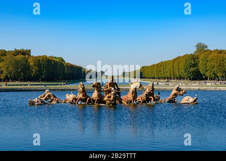 Fontaine d'Apollon (bassin d'Apollon) au Château de Versailles, Paris, France Banque D'Images