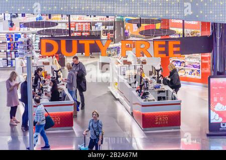 Zone Hors Taxes De L'Aéroport International D'Istanbul, Istanbul, Turquie Banque D'Images