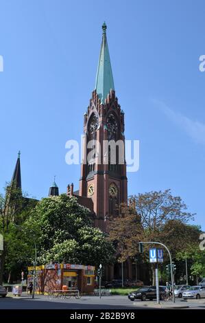 Ev. Apostel-Paulus-Kirche, Akazienstrasse, Schöneberg, Berlin, Deutschland Banque D'Images