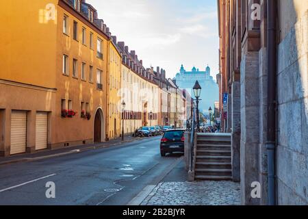 Würzburg, Allemagne - circa 2018, août : Le paysage urbain de Wurtzbourg en Allemagne Banque D'Images