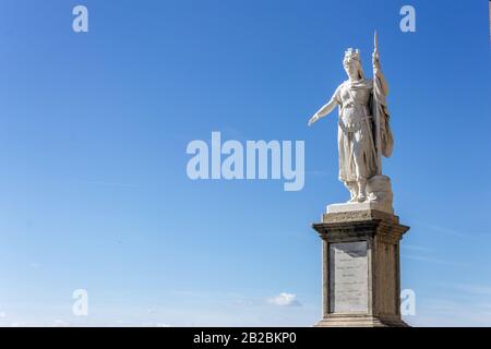 Italie, Emilie Romagne, Saint-Marin, Statua Della Libertà Sur La Piazza Della Libertà Banque D'Images