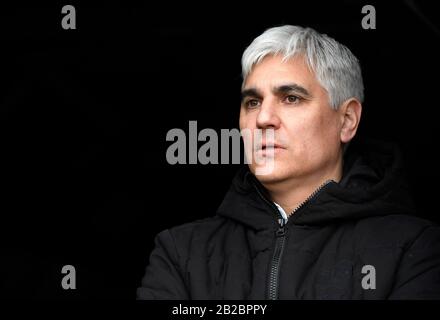 Hambourg, Allemagne. 01 mars 2020. Directeur du Sport Andreas Bornemann (Pauli), portrait, portrait, tête, soccer 2.Bundesliga, 24.matchday, matchday24, FC St. Pauli Hamburg Hamburg (Pauli) - VFL Osnabrueck (OS) 3: 1, le 01.03.2020 à Hambourg/Allemagne. RÈGLEMENT DFL PROHIBT TOUTE UTILISATION DE PHOTOGRAPHIES COMME SÉQUENCES D'IMAGES ET/OU QUASI-VIDÉO. Â | utilisation dans le monde crédit: DPA/Alay Live News Banque D'Images