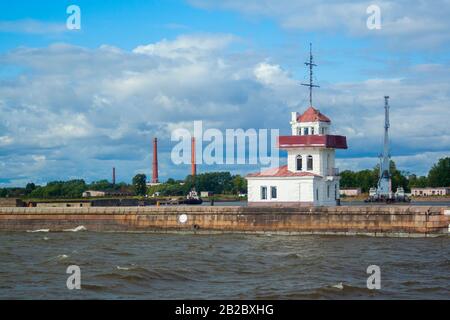 Forts de marine sur l'île de Cronstadt Saint-Pétersbourg à jour d'été. Attraction touristique à saint Petersburg, Russie Banque D'Images