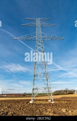 tout nouveau pylon haute tension encore sans fils, technologie Banque D'Images