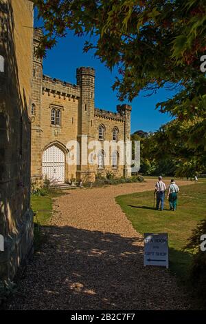 Château De Chiddingstone, Chiddingstone, Kent Banque D'Images