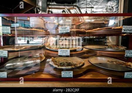 Pizza à tarte au sizzle, Portland Oregon Banque D'Images