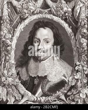 Thomas François de Savoie, Prince de Carignano, 1596-1656. Commandant militaire italien, fondateur de la branche Carignano de la Maison de Savoie. Après une gravure du XVIIe siècle. Banque D'Images