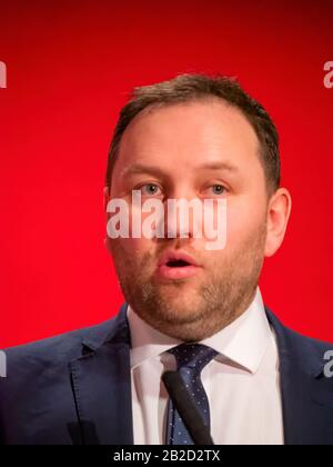 Ian Murray député travailliste d'Édimbourg-Sud et candidat du vice-chef du Parti travailliste Banque D'Images