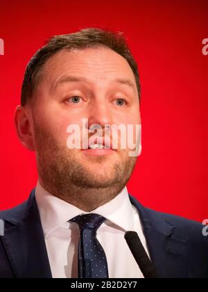 Ian Murray député travailliste d'Édimbourg-Sud et candidat du vice-chef du Parti travailliste Banque D'Images