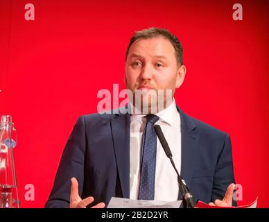 Ian Murray député travailliste d'Édimbourg-Sud et candidat du vice-chef du Parti travailliste Banque D'Images