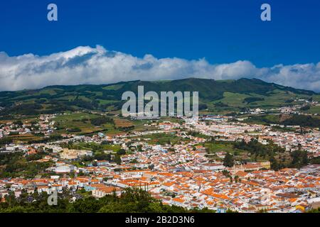 Angra do Heroismo, Terceira, Açores, Portugal. Banque D'Images