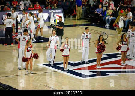 Arizona Vs Stanford Girls University jeu de basket-ball à l'arène de basket-ball UofA Mccale Memorial Center à Tucson AZ Banque D'Images