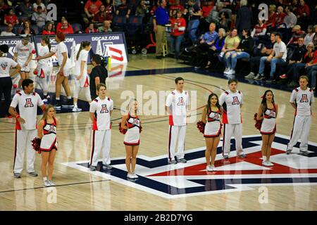 Arizona Vs Stanford Girls University jeu de basket-ball à l'arène de basket-ball UofA Mccale Memorial Center à Tucson AZ Banque D'Images