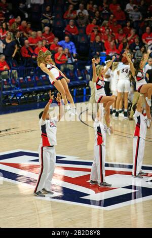 Arizona Vs Stanford Girls University jeu de basket-ball à l'arène de basket-ball UofA Mccale Memorial Center à Tucson AZ Banque D'Images