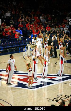 Arizona Vs Stanford Girls University jeu de basket-ball à l'arène de basket-ball UofA Mccale Memorial Center à Tucson AZ Banque D'Images