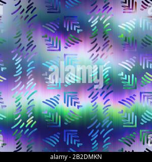 Nuance de superposition de motif numérique de dégradé de dégradé surréaliste Banque D'Images