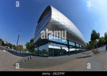 Erweiterungsbau, La Deutsche Nationalbibliothek, Deutscher Platz, Leipzig, Saxe, Allemagne Banque D'Images