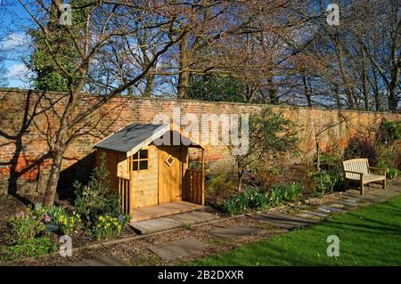Royaume-Uni, Yorkshire du Sud, Sheffield, jardin fortifié du parc Meersbrook Banque D'Images