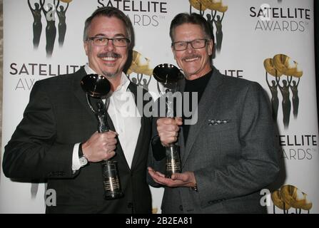 Vince Gilligan, Steve Stafford 03/01/2020 Le 24ème Prix Satellite Annuel - Salle De Presse Au Viceroy L'Ermitage Beverly Hills À Beverly Hills, Ca Photo D'Izumi Hasegawa/Hollywoodnewswire.net Crédit: Hollywood News Wire Inc./Alay Live News Banque D'Images