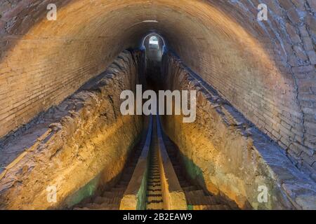 Observatoire d'Ulugbek, Observatoire d'Ulugh Beg, Observatoire d'Ulugh-Beg, Samarkand, Ouzbékistan, Asie centrale, Asie Banque D'Images