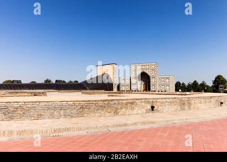 Observatoire d'Ulugbek, Observatoire d'Ulugh Beg, Observatoire d'Ulugh-Beg, Samarkand, Ouzbékistan, Asie centrale, Asie Banque D'Images